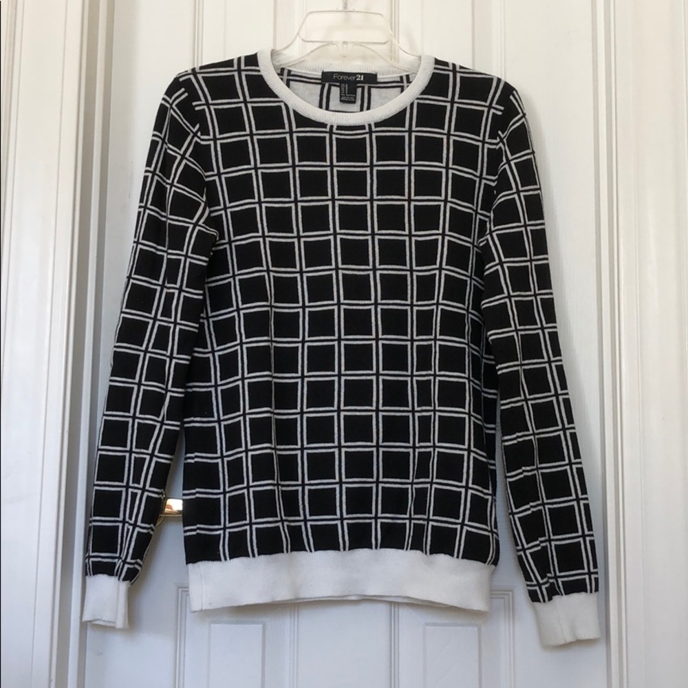 Forever 21 Checkered Sweater